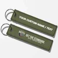Thumbnail for Rolls-Royce BR725 Engine Aviator Key Chains - Green Army - Personalized