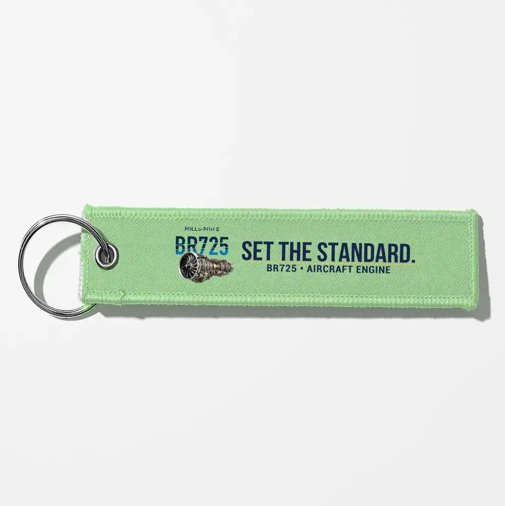 Rolls-Royce BR725 Engine Aviator Key Chains - Light Green