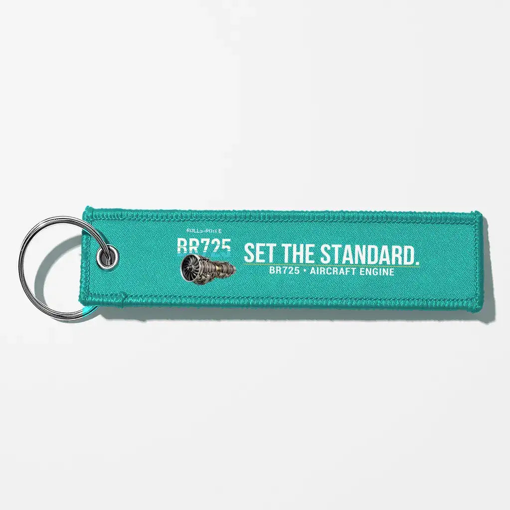 Rolls-Royce BR725 Engine Aviator Key Chains - Turquoise
