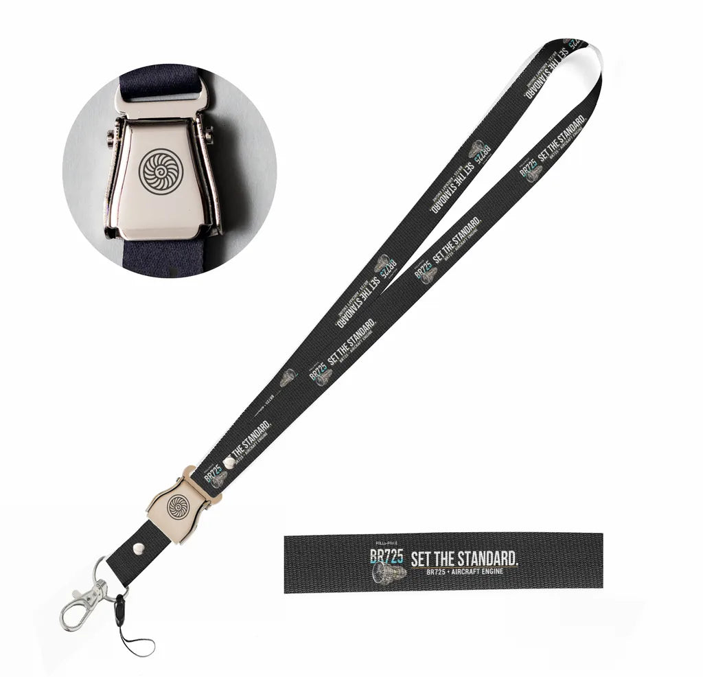 BR725 seat belt lanyard - black