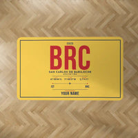 Thumbnail for San Carlos de Bariloche Airport (BRC) Carpets - Carpet Rectangle - ID Tag + Name - Yellow V2
