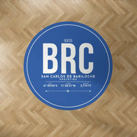 Thumbnail for San Carlos de Bariloche Airport (BRC) Carpets - Carpet Round - ID Tag - Blue V2