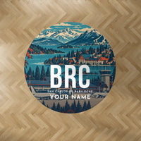 Thumbnail for San Carlos de Bariloche Airport (BRC) Carpets - Carpet Round - Scene + Name V2