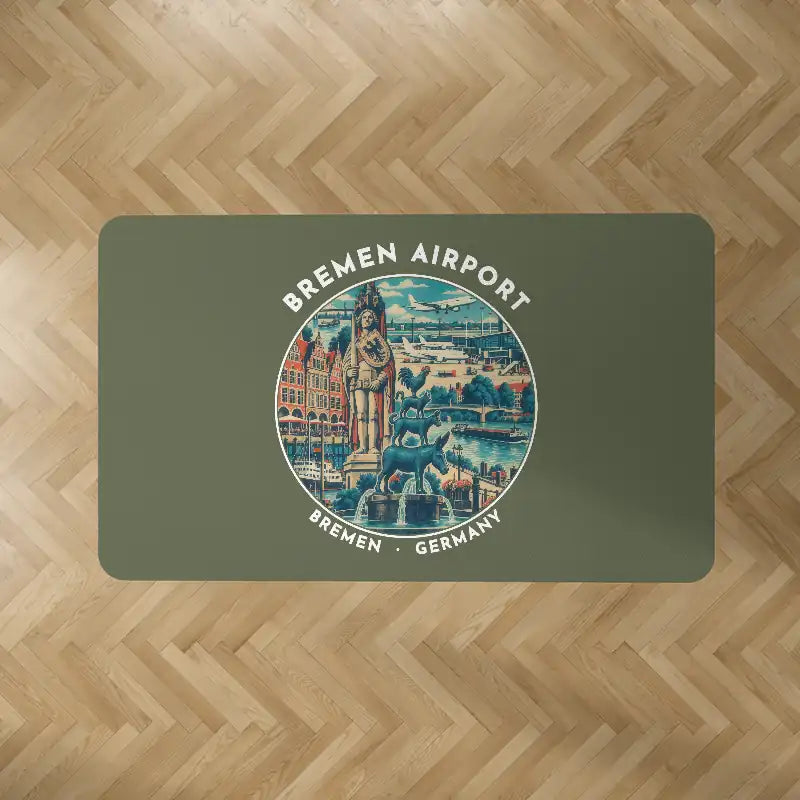 Bremen Airport (BRE) Carpets - Carpet Rectangle - Badge - Green Army V2