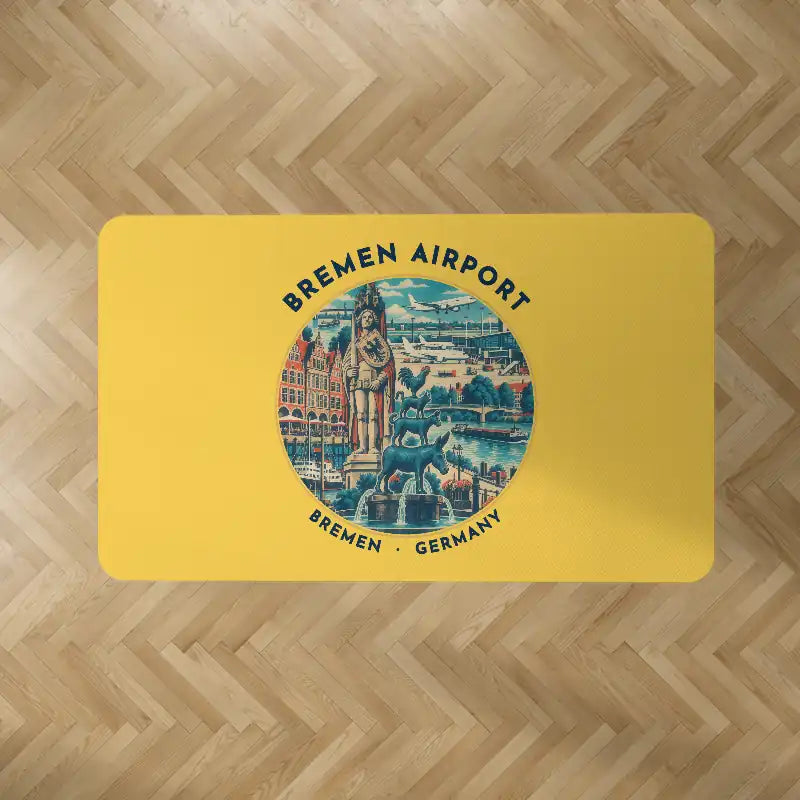 Bremen Airport (BRE) Carpets - Carpet Rectangle - Badge - Yellow V2