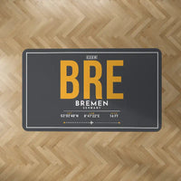 Thumbnail for Bremen Airport (BRE) Carpets - Carpet Rectangle - ID Tag - Dark Gray V2
