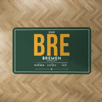Thumbnail for Bremen Airport (BRE) Carpets - Carpet Rectangle - ID Tag - Dark Green V2