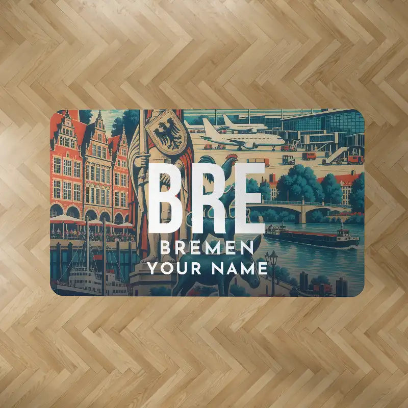 Bremen Airport (BRE) Carpets - Carpet Rectangle - Scene + Name V2