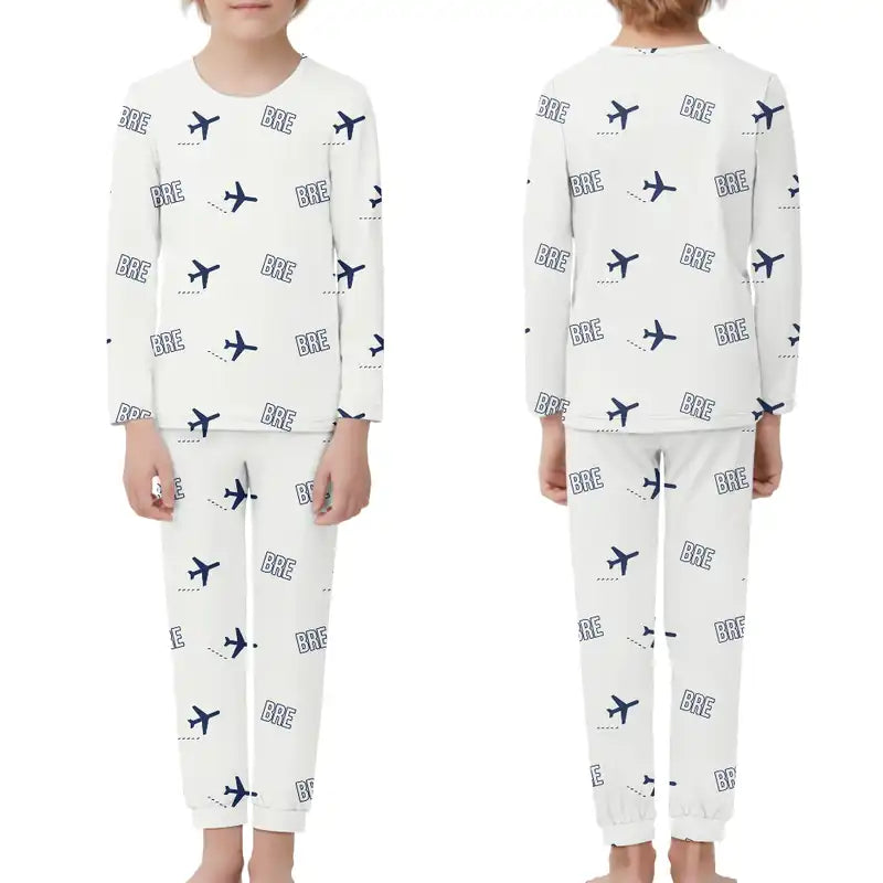 Bremen Airport (BRE) Pajamas - Children Pajamas - White
