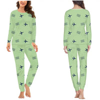 Thumbnail for Bremen Airport (BRE) Pajamas - Women Pajamas - Light Green