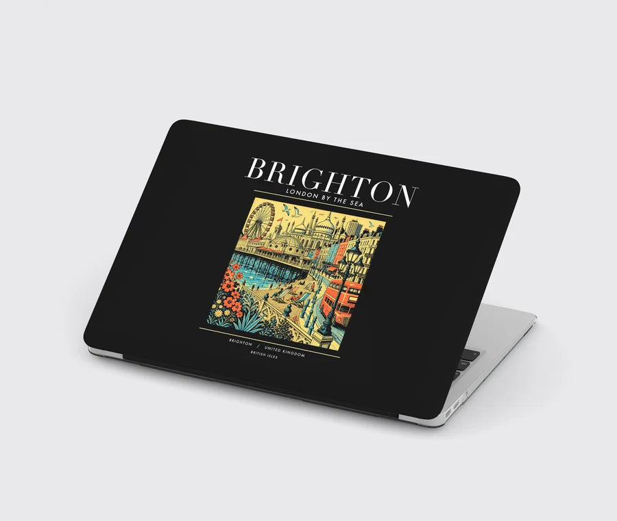 BRIGHTON - Poster - MacBook Case - Black
