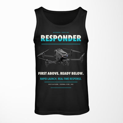 BRINC Responder design on black tank top