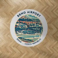 Thumbnail for Brno - Turany Airport (BRQ) Carpets - Carpet Round - Badge - Light Gray V2