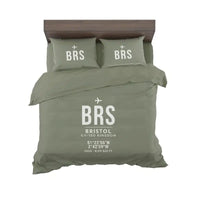 Thumbnail for Bristol Airport (BRS) Bedding Sets & Blankets - Bedding Set - ID Tag - Green Army