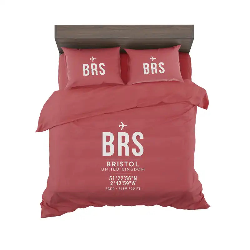 Bristol Airport (BRS) Bedding Sets & Blankets - Bedding Set - ID Tag - Red
