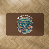 Thumbnail for Bristol Airport (BRS) Carpets - Carpet Rectangle - Badge - Brown V2