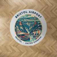 Thumbnail for Bristol Airport (BRS) Carpets - Carpet Round - Badge - Light Gray V2
