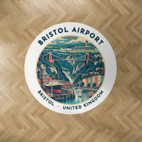 Thumbnail for Bristol Airport (BRS) Carpets - Carpet Round - Badge - White V2
