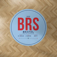 Thumbnail for Bristol Airport (BRS) Carpets - Carpet Round - ID Tag - Light Blue V2