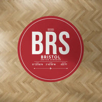 Thumbnail for Bristol Airport (BRS) Carpets - Carpet Round - ID Tag - Red V2