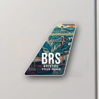 Thumbnail for Bristol Airport (BRS) tail magnet with name