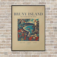 Thumbnail for BRUNY ISLAND - Poster - Canvas Framed - Beige
