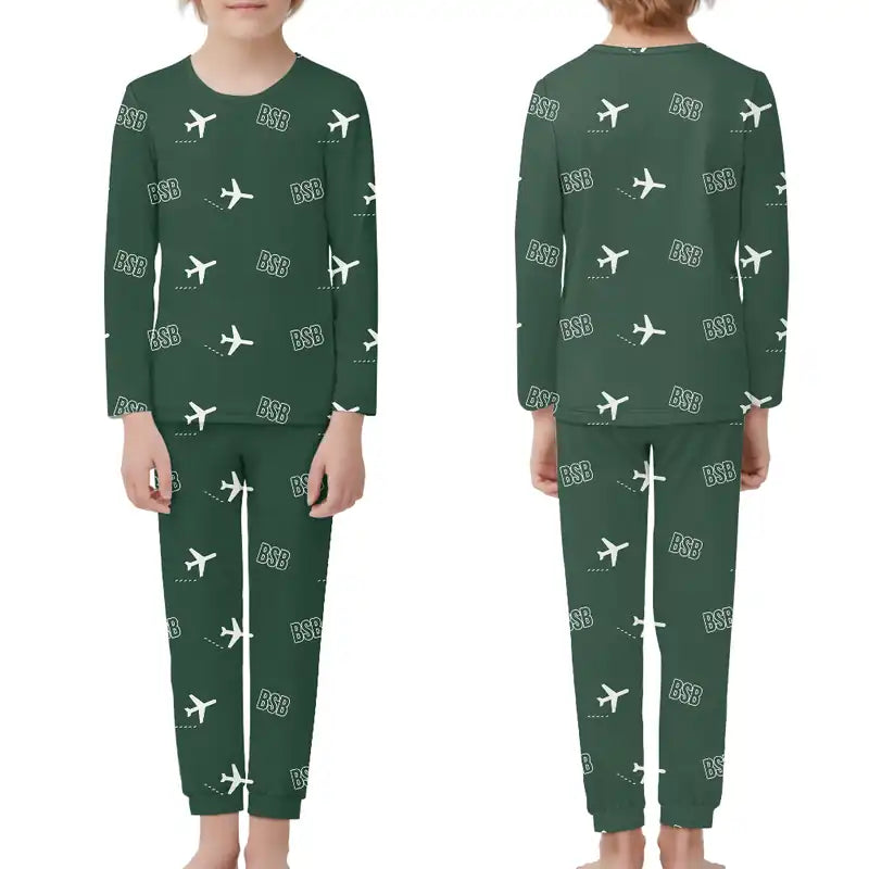 Brasilia - Presidente Juscelino Kubitschek International Airport (BSB) Pajamas - Children Pajamas - Dark Green