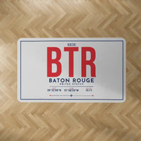 Thumbnail for Baton Rouge Metropolitan Airport (BTR) Carpets - Carpet Rectangle - ID Tag - Light Gray V2