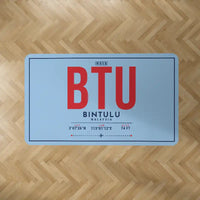 Thumbnail for Bintulu Airport (BTU) Carpets - Carpet Rectangle - ID Tag - Light Blue V2