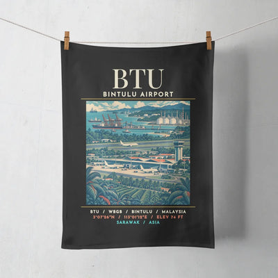 BTU - Poster - Towel - Black
