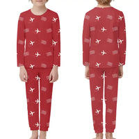 Thumbnail for Budapest Ferenc Liszt International Airport (BUD) Pajamas - Children Pajamas - Red
