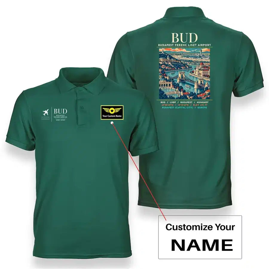 BUD - Poster - Double-Side Polo - Green + Name