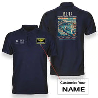 Thumbnail for BUD - Poster - Double-Side Polo - Navy Blue + Name