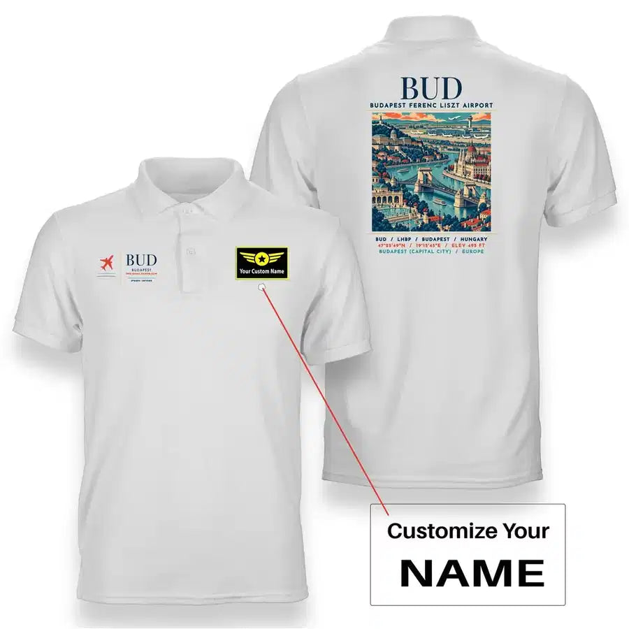BUD - Poster - Double-Side Polo - White + Name