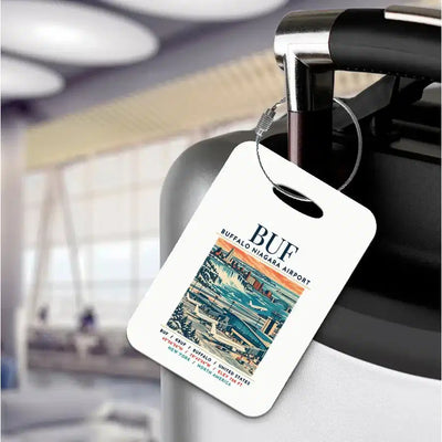 BUF - Poster - Luggage Tag - White