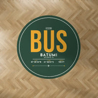 Thumbnail for Alexander Kartveli Batumi International Airport (BUS) Carpets - Carpet Round - ID Tag - Dark Green