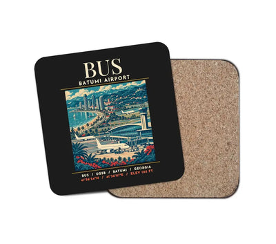 BUS - Poster - Coaster - Black