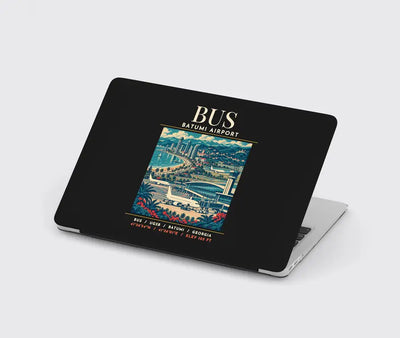 BUS - Poster - MacBook Case - Black