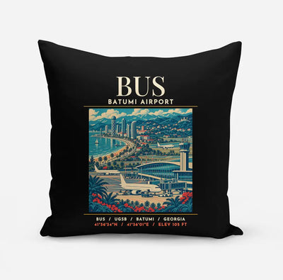 BUS - Poster - Pillow - Black