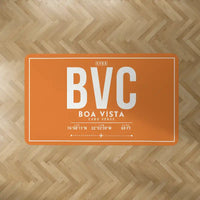 Thumbnail for Boa Vista Aristides Pereira International Airport (BVC) Carpets - Carpet Rectangle - ID Tag - Orange V2
