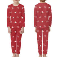 Thumbnail for Brunei International Airport Bandar Seri Begawan (BWN) Pajamas - Children Pajamas - Red