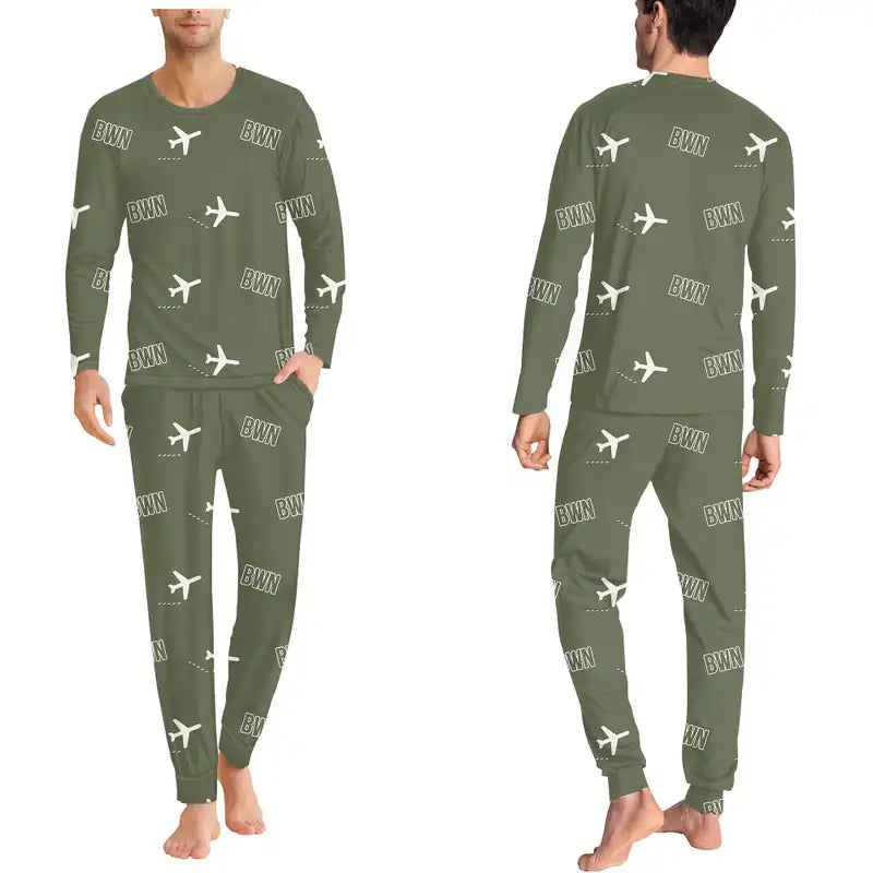 Brunei International Airport Bandar Seri Begawan (BWN) Pajamas - Men Pajamas - Green Army