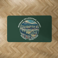 Thumbnail for Bozeman Yellowstone International Airport (BZN) Carpets - Carpet Rectangle - Badge - Dark Green V2