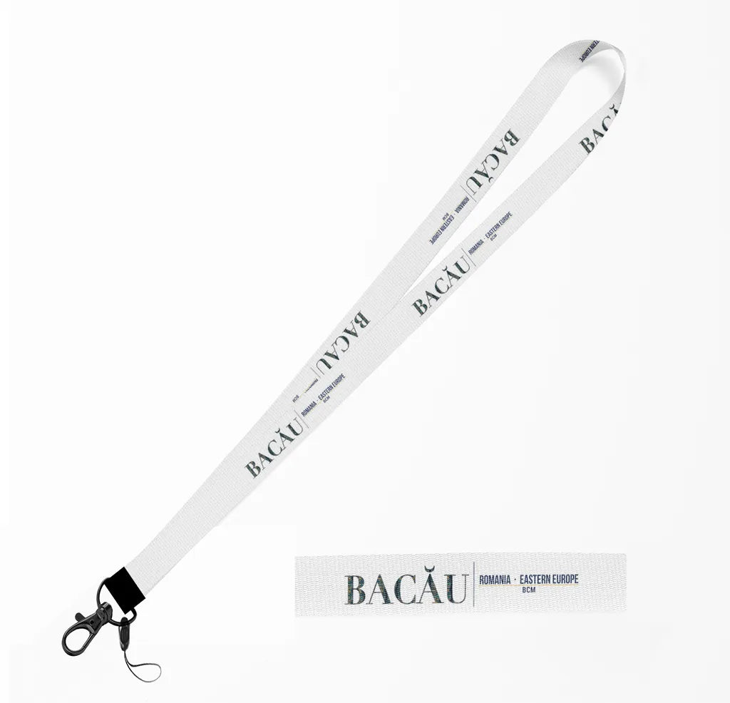 Bacău City Series lanyard - white