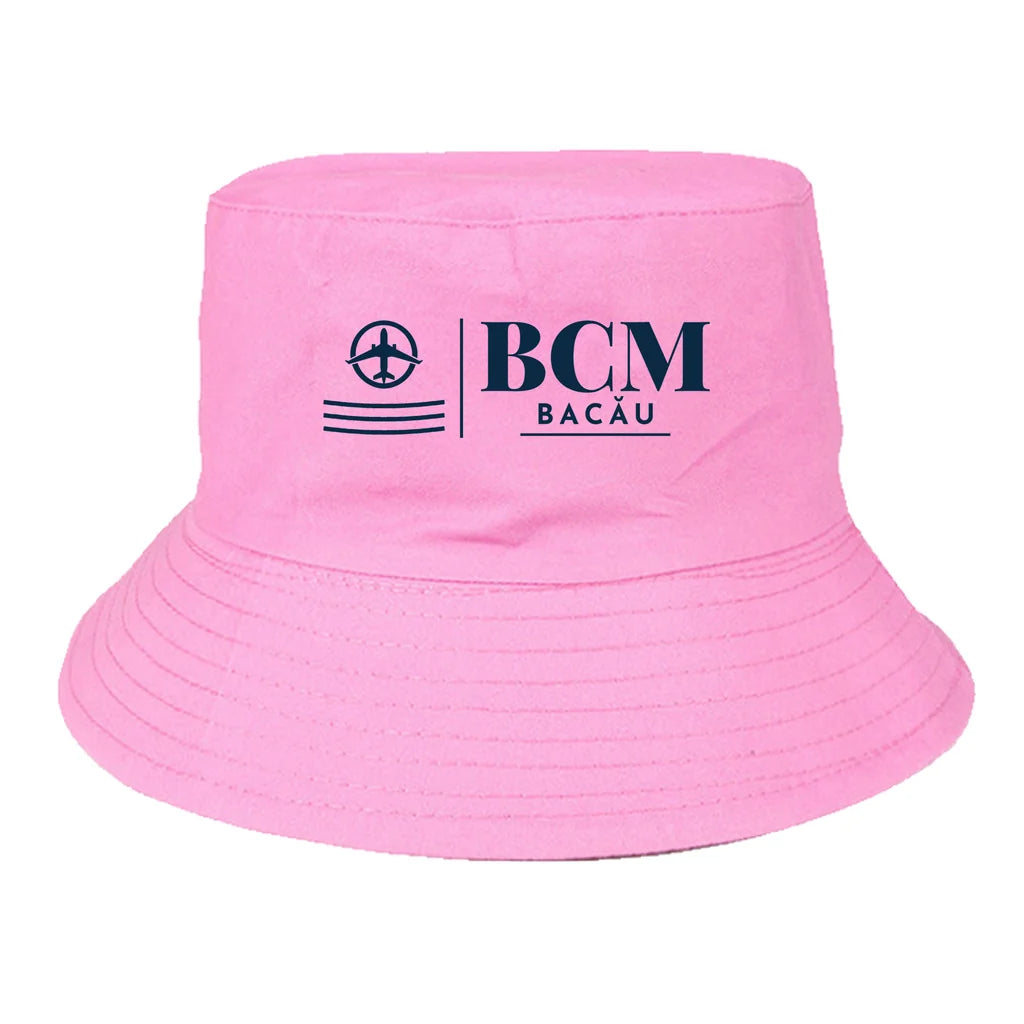 Bacău International Airport (BCM) summer hat - light pink