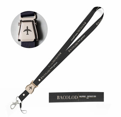 Bacolod City Series seat belt lanyard - black