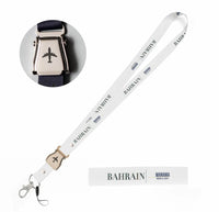 Thumbnail for Bahrain Country Series seat belt lanyard - white
