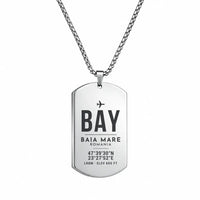 Thumbnail for Baia Mare Airport BAY - Necklace - Original Design - Silver