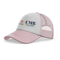 Thumbnail for Bandaranaike International Airport Colombo (CMB) trucker cap - light pink