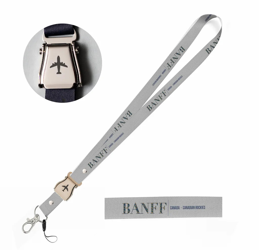 Banff City Series seat belt lanyard - light gray